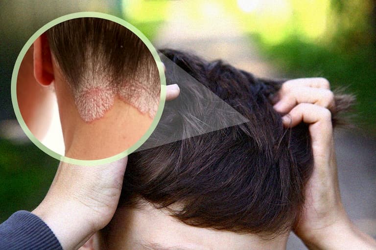 Triệu chứng bệnh da đầu đóng vảy, đỏ, ngứa và rụng tóc