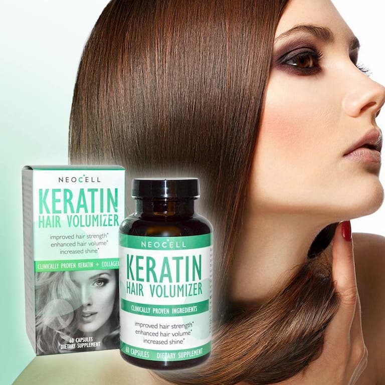 NeoCell Collagen Keratin Hair Volumizer thuốc trị rụng tóc sau sinh an toàn