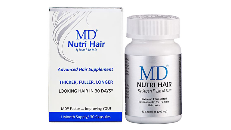 MD Nutri Hair là thuốc trị rụng tóc nổi tiếng được sản xuất tại Mỹ