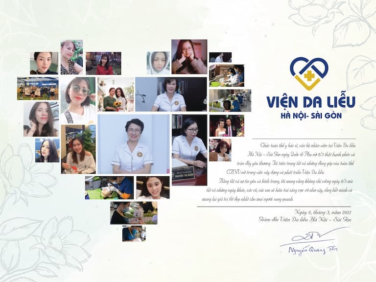 Thư cảm ơn của Giám đốc Trung tâm Da liễu Đông y Việt Nam Nguyễn Quang Tân