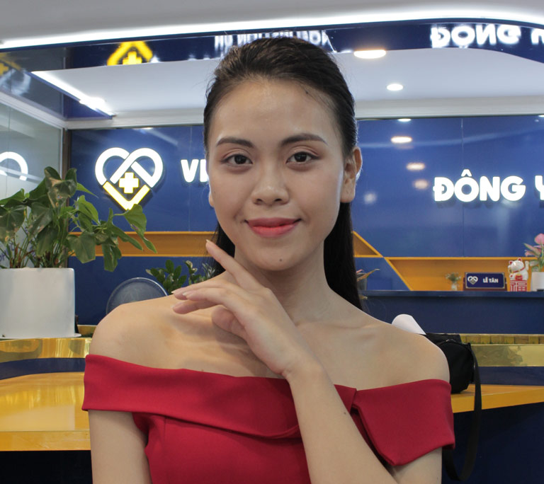 Làn da của chị Trang đã cải thiện rất tốt sau khi trị mụn tại Viện Da liễu Hà Nội - Sài Gòn