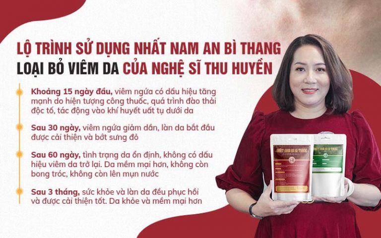 Lộ trình điều trị cụ thể của diễn viên Thu Huyền tại Trung tâm Da liễu Đông y Việt Nam