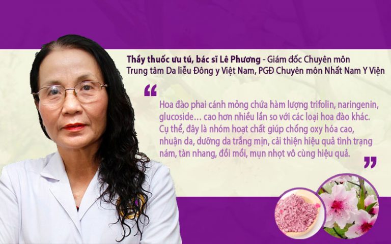 Thầy thuốc ưu tú, bác sĩ Lê Phương và đánh giá dựa trên nghiên cứu khoa học về công dụng của hoa đào phai