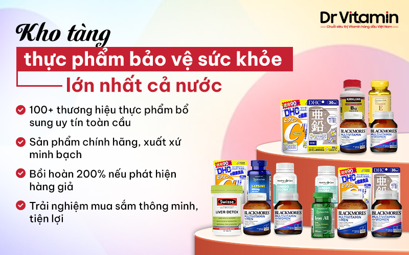 Dr Vitamin - Chuỗi siêu thị cung cấp sản phẩm chăm sóc sức khỏe hàng đầu Việt Nam