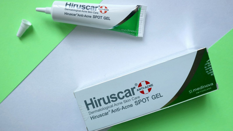 Kem trị mụn đầu đen Hiruscar Anti Acne Spot Gel+