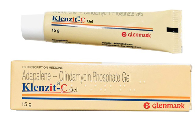 Klenzit C là kem thoa ngoài da trị mụn chứa kháng sinh Clindamycin và Adapalene