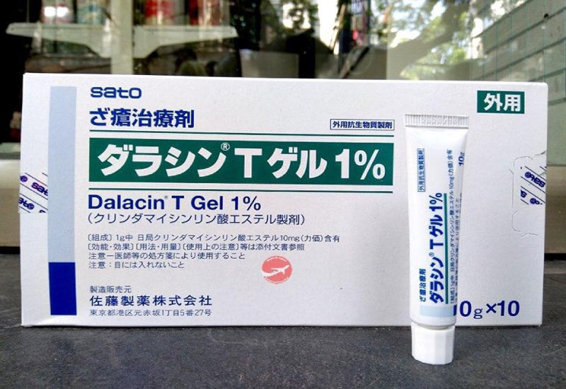 Gel 1% Dalacin T chứa kháng sinh diệt khuẩn, tiêu mủ, chống viêm
