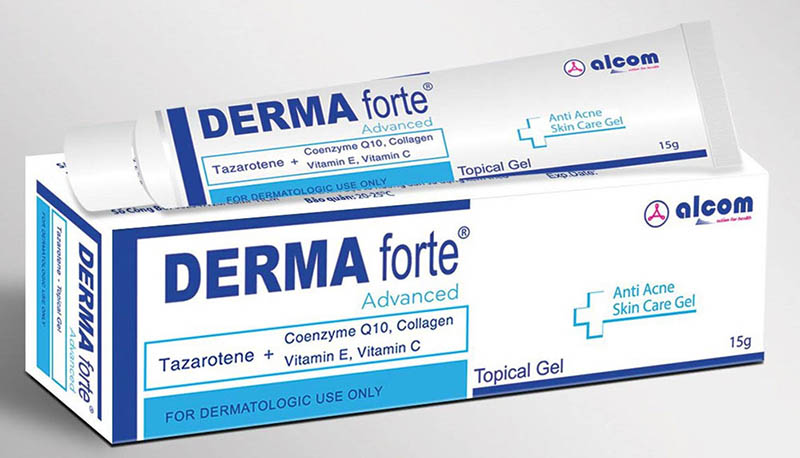 Gel trị mụn Derma Forte là sản phẩm có thể dễ dàng tìm mua trên thị trường