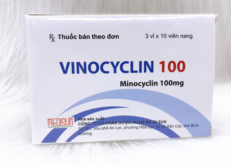 Minocyclin là thuốc uống trị mụn lưng cần kê đơn