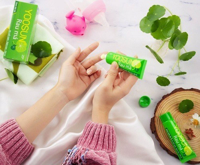 Yoosun rau má là sản phẩm kem trị mụn ở hiệu thuốc kinh điển