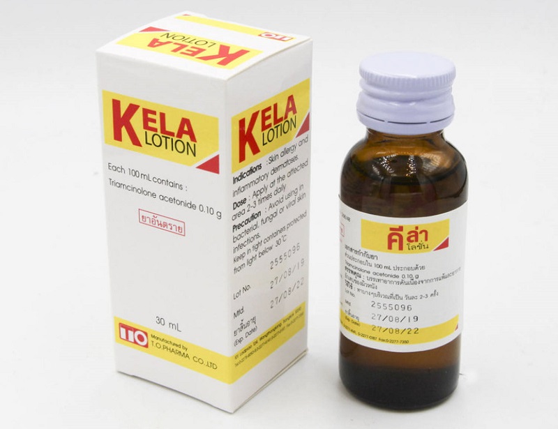 Kela Lotion là thuốc trị viêm lỗ chân lông được sản xuất dưới dạng lỏng do Thái Lan sản xuất